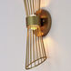 Zeta LED 5 inch Natural Aged Brass Wall Sconce Wall Light