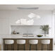 Rinkle LED 16 inch Polished Chrome Multi-Light Pendant Ceiling Light