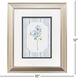 Blooms & Stripes Blue and White and Green Framed Art, Propac