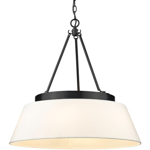 Penn 6 Light 26 inch Matte Black Chandelier Ceiling Light