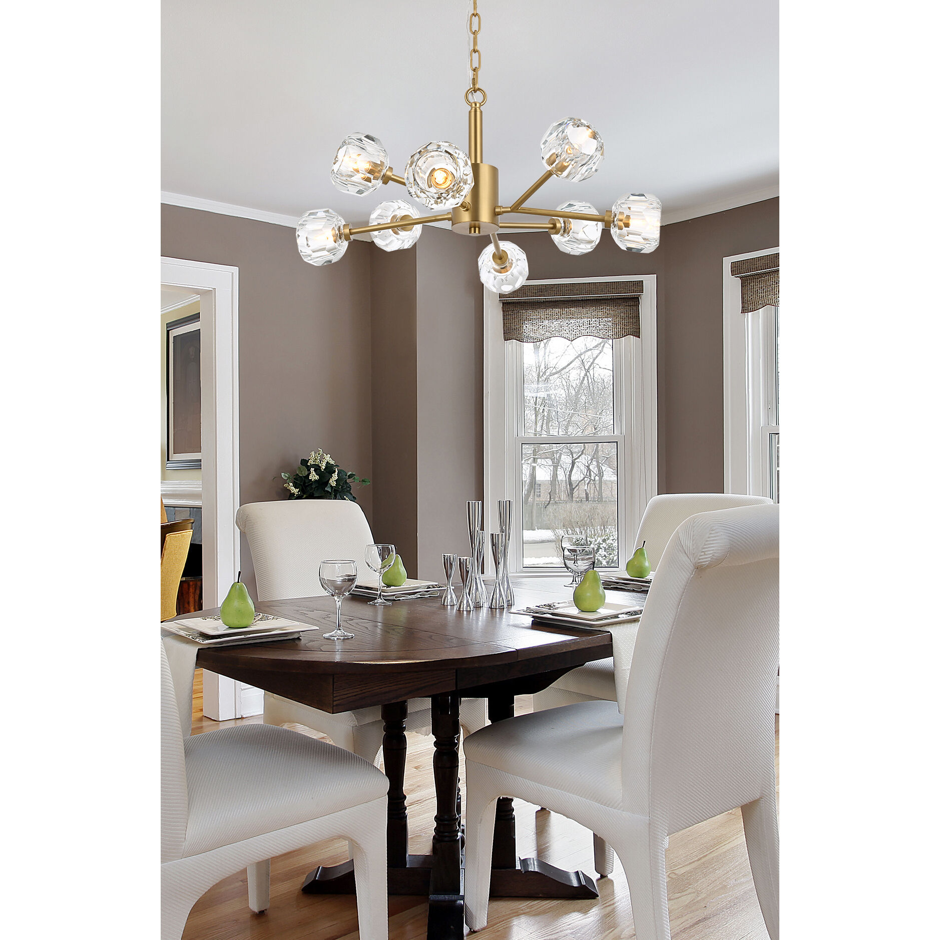 Graham 8 Light 24 inch Gold Pendant Ceiling Light