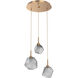 Gem 3 Light 20.10 inch Chandelier
