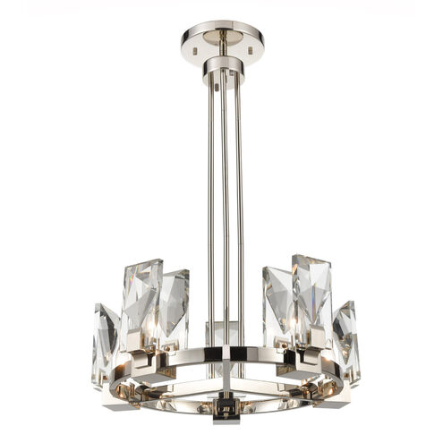 Horizon 6 Light 24 inch Polished Nickel Chandelier Ceiling Light