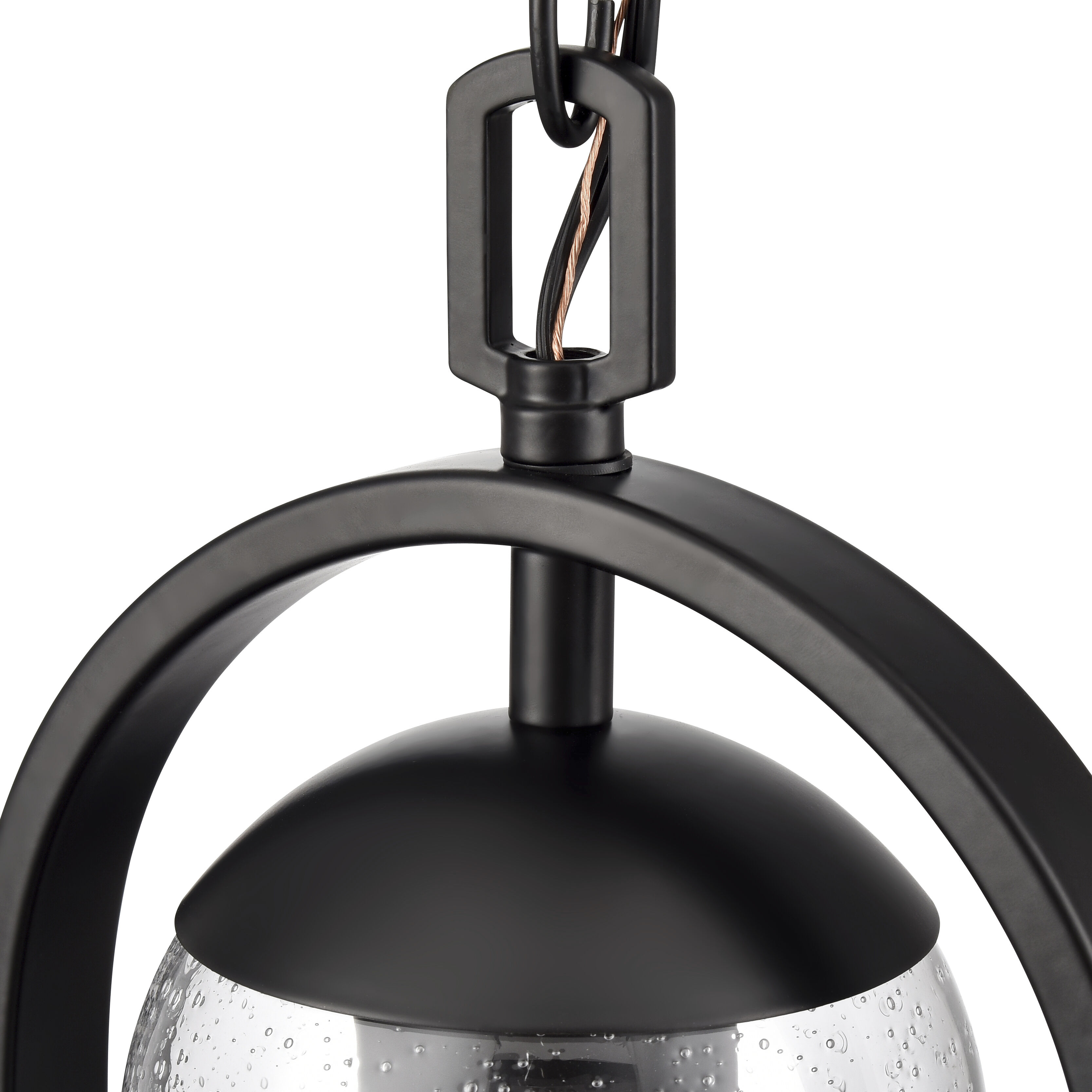 Luxio 1 Light 8.25 inch Powder Coated Black Outdoor Hanging Lantern