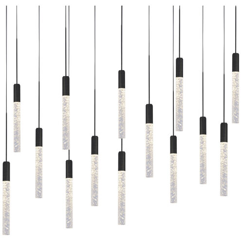 Magic 14 Light 10 inch Black Multi-Light Pendant Ceiling Light