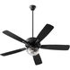 Ovation Patio 52 inch Matte Black Patio Fan