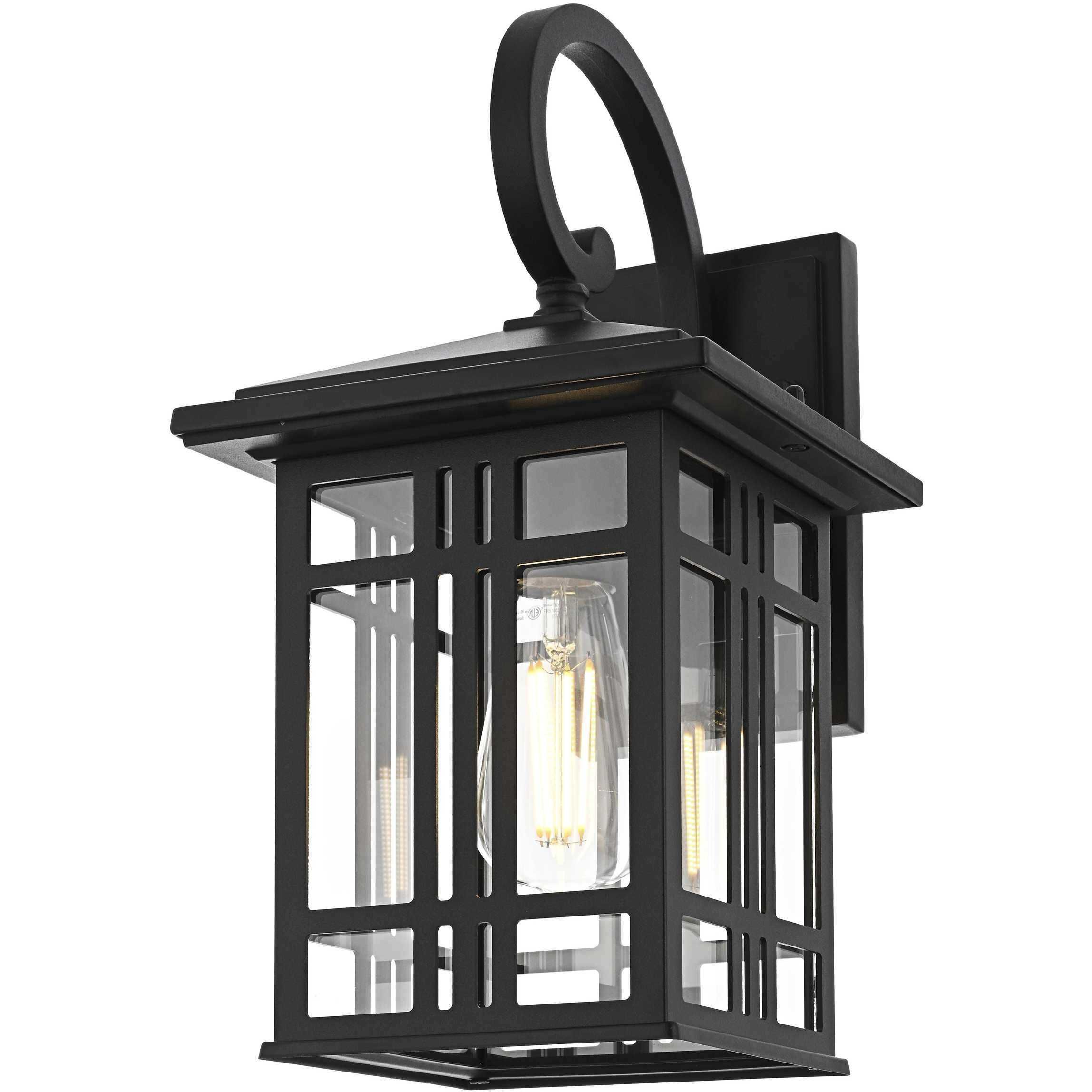 Harley 1 Light 15 inch Black Outdoor Wall Sconce