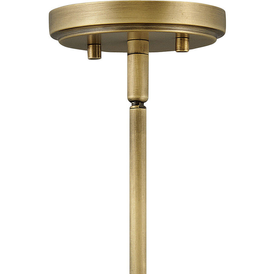 Watson 1 Light 12 inch Heritage Brass with Slate Bronze Indoor Pendant Ceiling Light