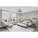 Stockton 5 Light 24 inch Matte Black Semi-Flush Ceiling Light, Essentials