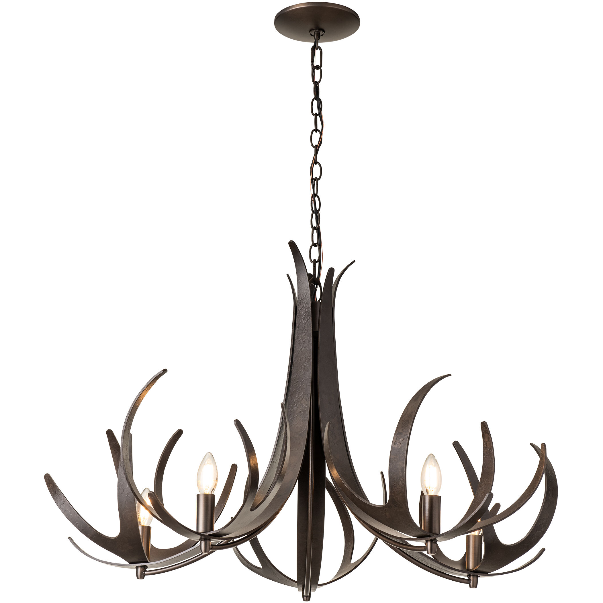 Caribou 5 Light 40.6 inch Oil Rubbed Bronze Chandelier Ceiling Light