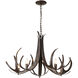 Caribou 5 Light 40.6 inch Oil Rubbed Bronze Chandelier Ceiling Light