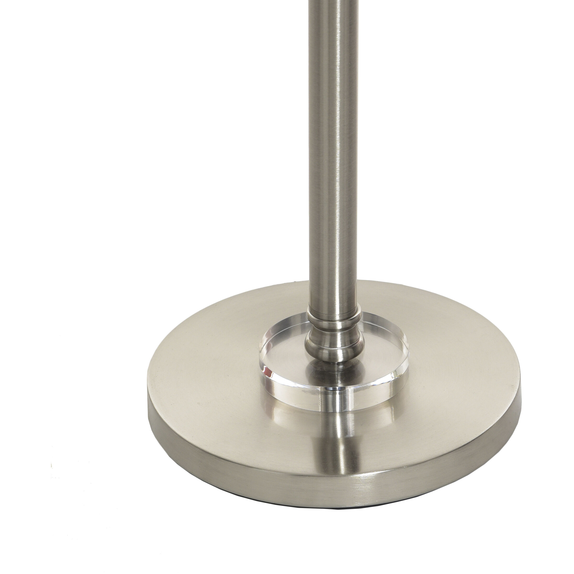 Callahan 62.5 inch 100 watt Brushed Nickel and Silver and Grey Floor Lamp Portable Light