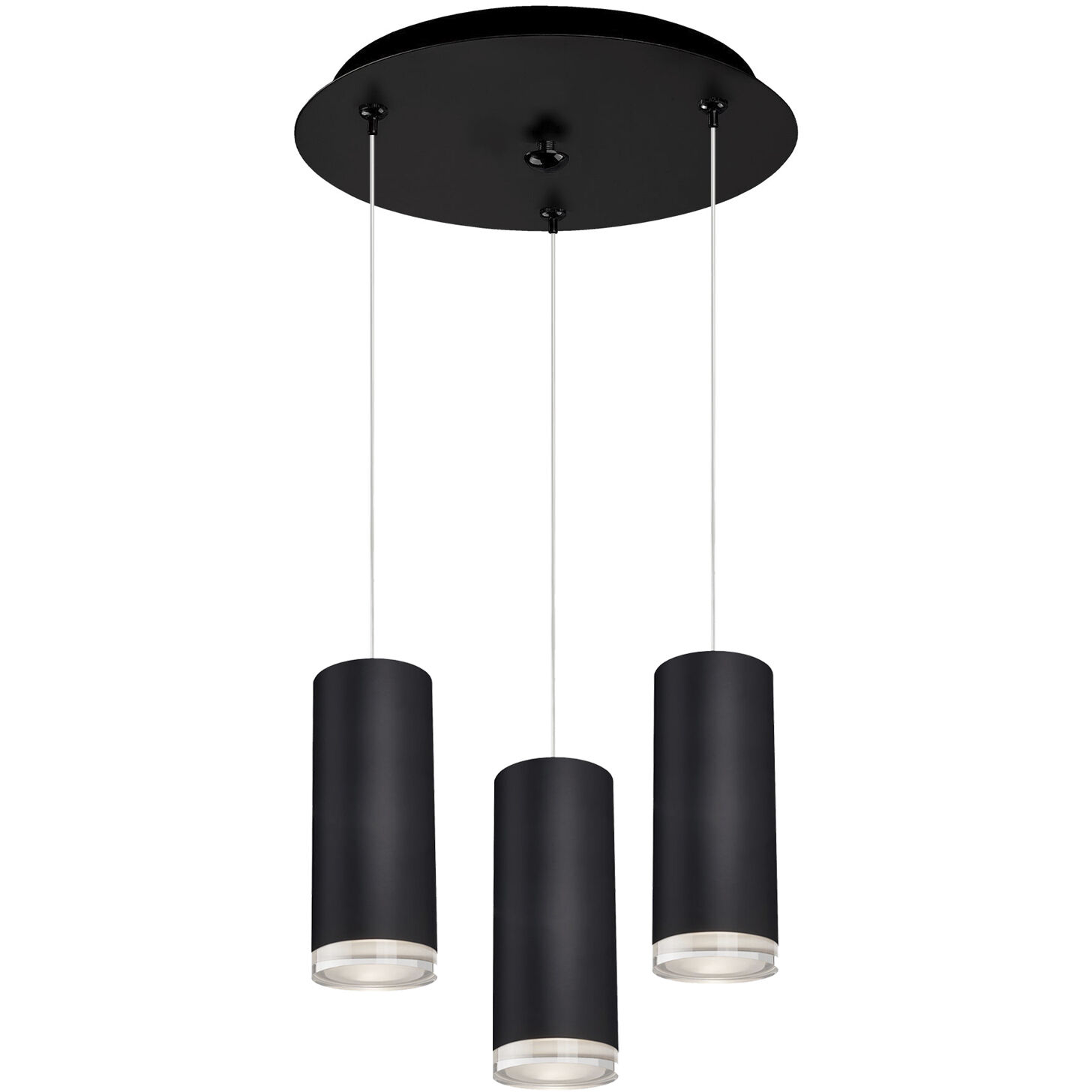 Cameo Multi Pendant Ceiling Light in Black