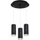 Cameo Multi Pendant Ceiling Light in Black