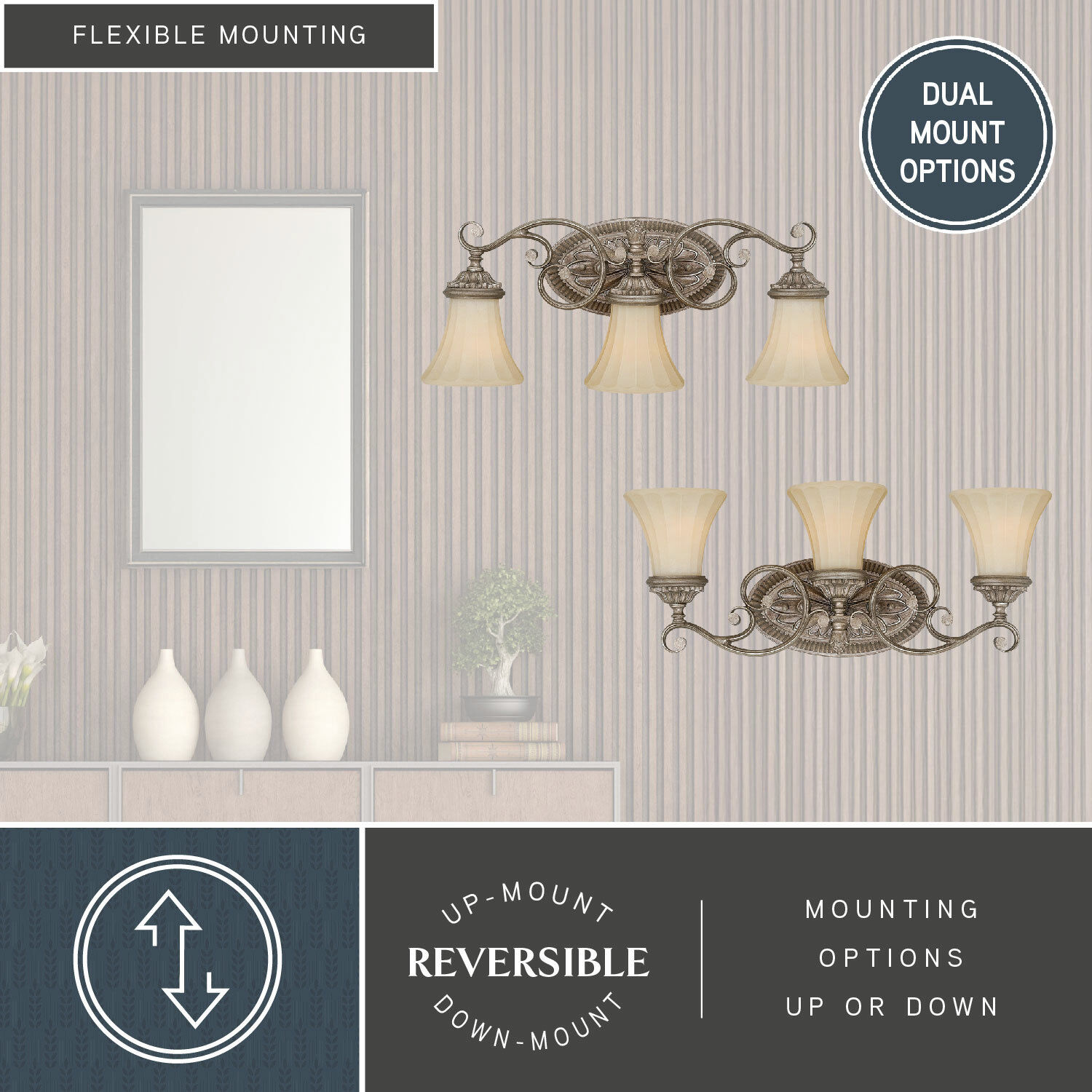 Avenant LED 23 inch French Bronze Bathroom Light Wall Light