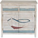 Galilee White Wash and Aqua Cabinet 