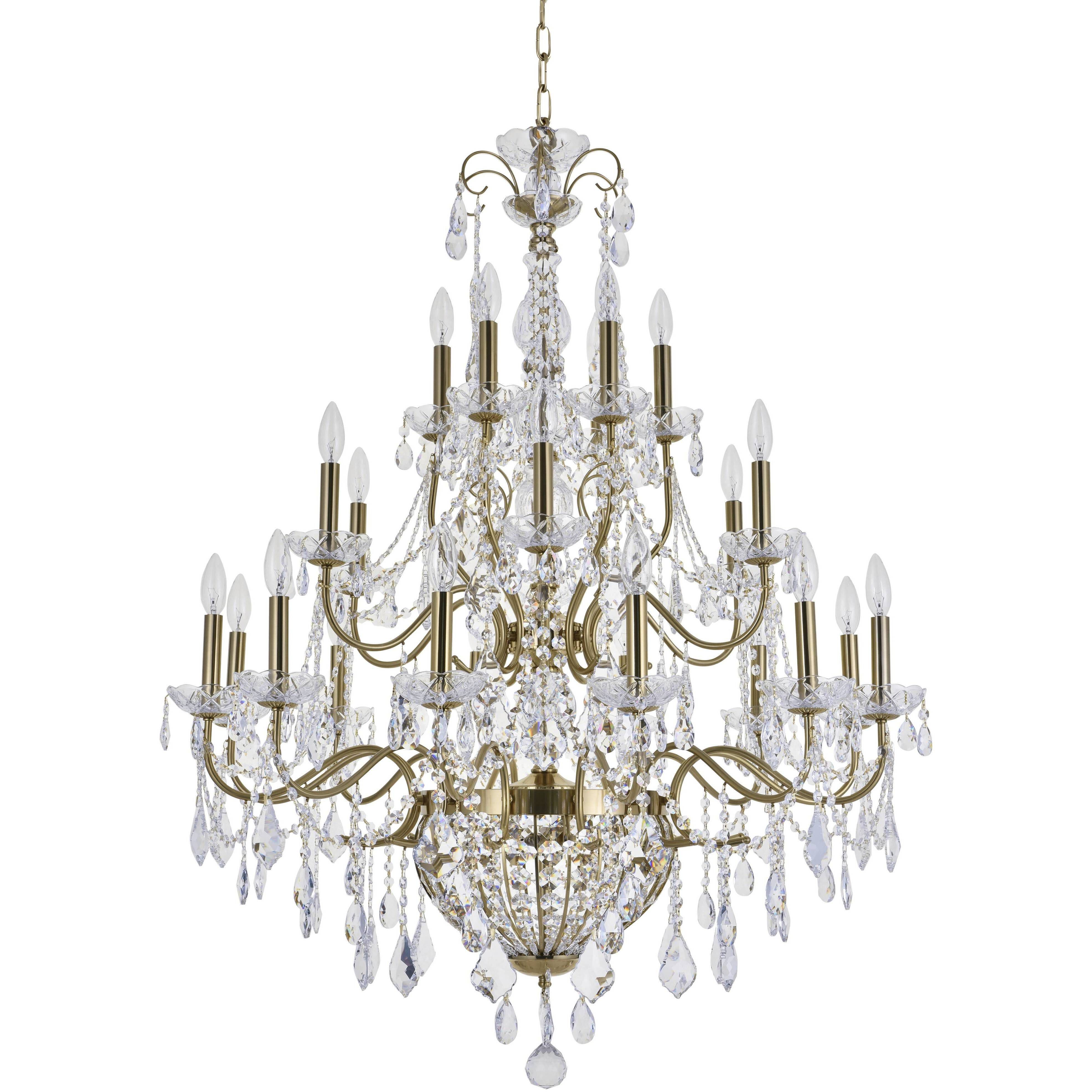 Canada 26 Light 36 inch Brass Chandelier Ceiling Light