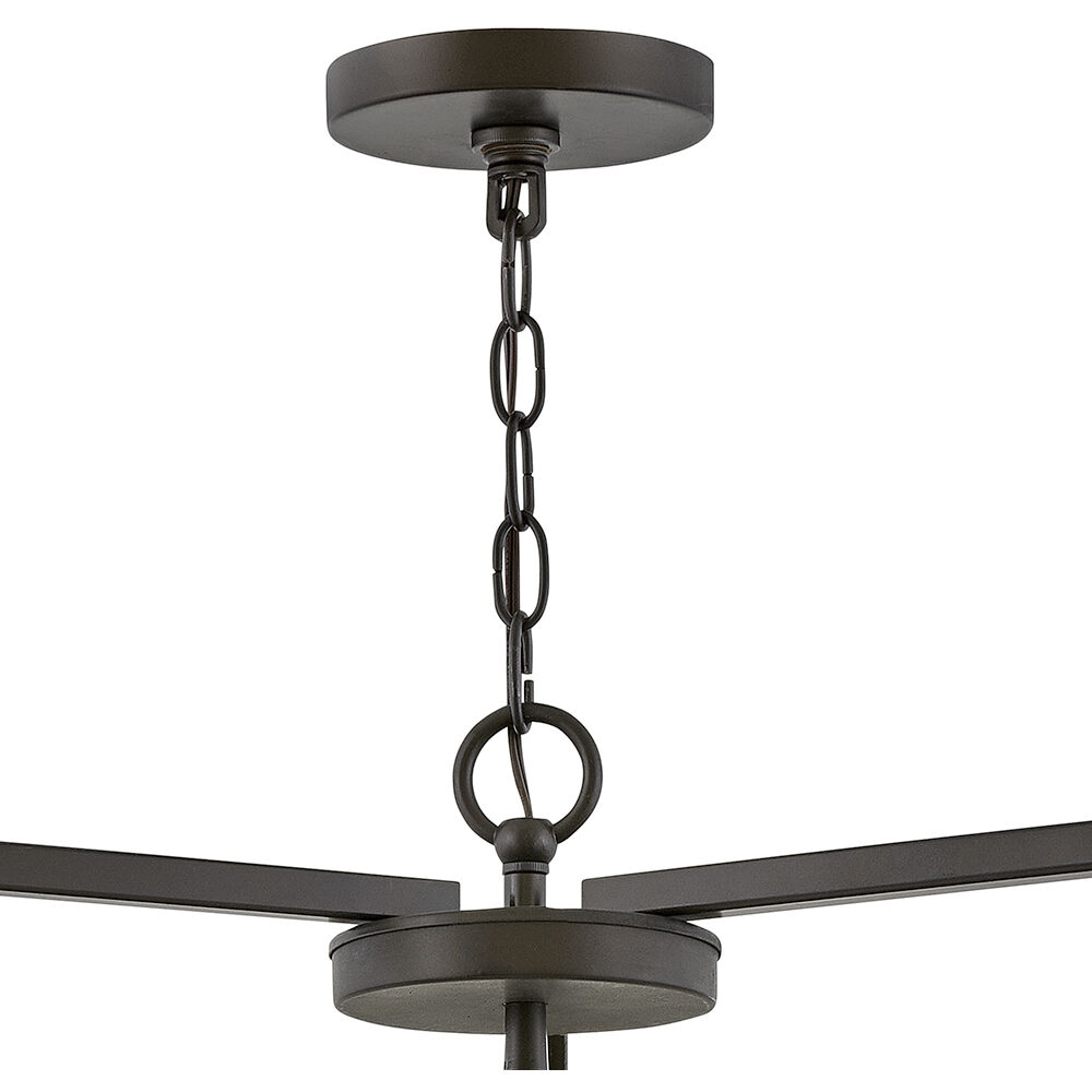 Open Air Riverwood 4 Light 28 inch Warm Bronze with Warm Ash Outdoor Hanging