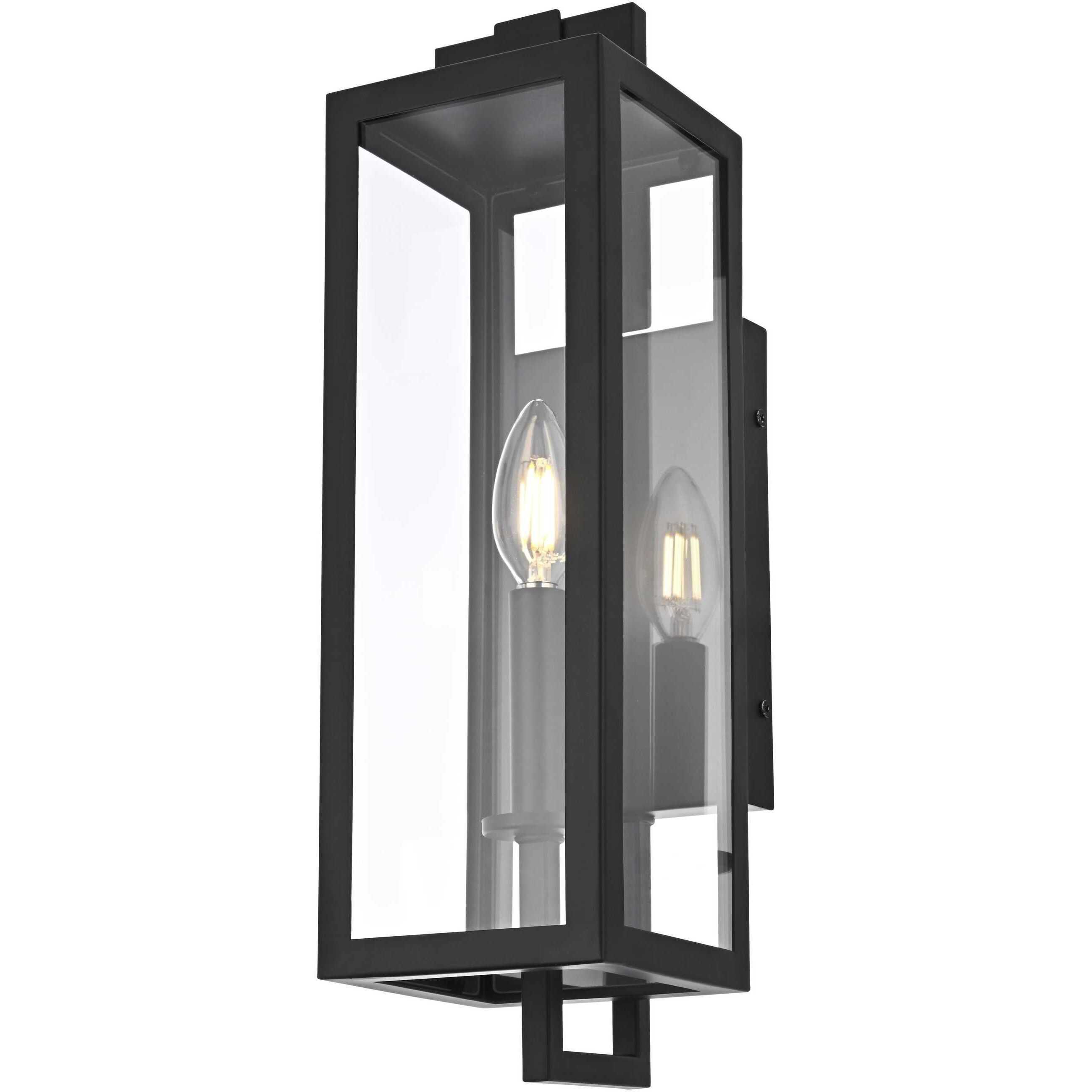 Jairo 1 Light 16.5 inch Black Outdoor Wall Sconce