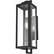 Jairo 1 Light 16.5 inch Black Outdoor Wall Sconce