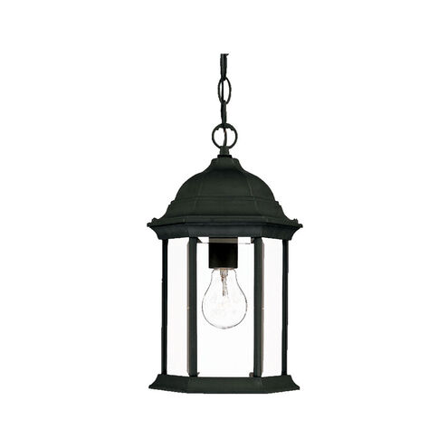 Madison 1 Light 8 inch Matte Black Exterior Hanging Lantern