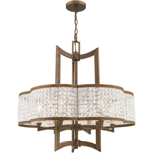 Grammercy 6 Light 26 inch Hand Painted Palacial Bronze Chandelier Ceiling Light