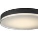Mona 19.75 inch Matte black Flush Mount Ceiling Light