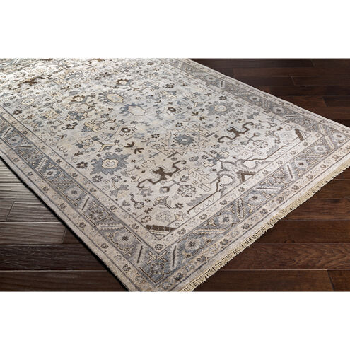 Sabine 132 X 96 inch Light Gray Rug in 8 x 11, Rectangle
