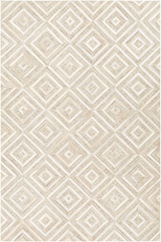 Jardin 90 X 60 inch Light Gray Rug in 5 x 8, Rectangle