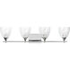 Drew & Jonathan Toffino 4 Light 36 inch Chrome Vanity Light Wall Light