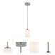 Bordeaux 1 Light 5.5 inch Brushed Nickel Pendant Ceiling Light