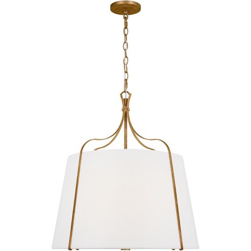 AH by Alexa Hampton Leander 4 Light Antique Gild Pendant Ceiling Light