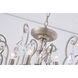 Canada 6 Light 20 inch Pewter Chandelier Ceiling Light, Pewter Frame