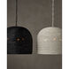 Piero 3 Light 22.25 inch Satin Black Pendant Ceiling Light, Medium