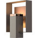 Shadow Box 1 Light 11.7 inch Coastal Dark Smoke and Coastal Bronze Outdoor Sconce - Open Box