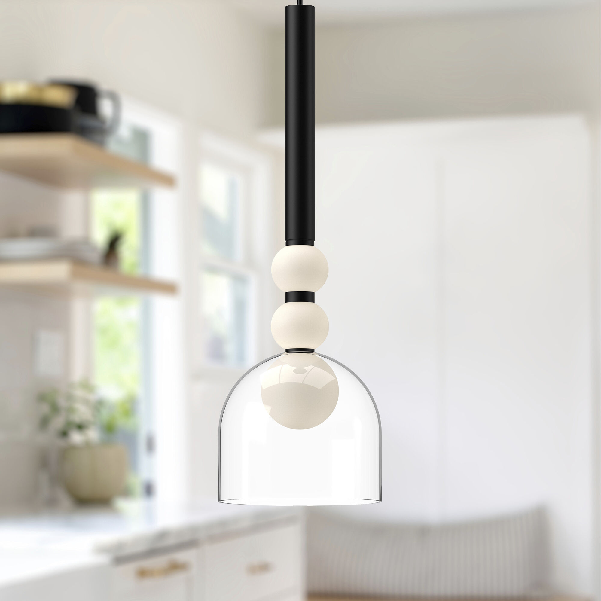 Rise Pendant Ceiling Light in Black