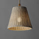 Baja 1 Light 12 inch Natural Aged Brass Single Pendant Ceiling Light