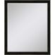 Mirror Collection 33 X 27 inch Black Wall Mirror
