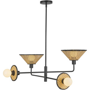Alora Mood Piper 4 Light 39.88 inch Matte Black Chandelier Ceiling Light