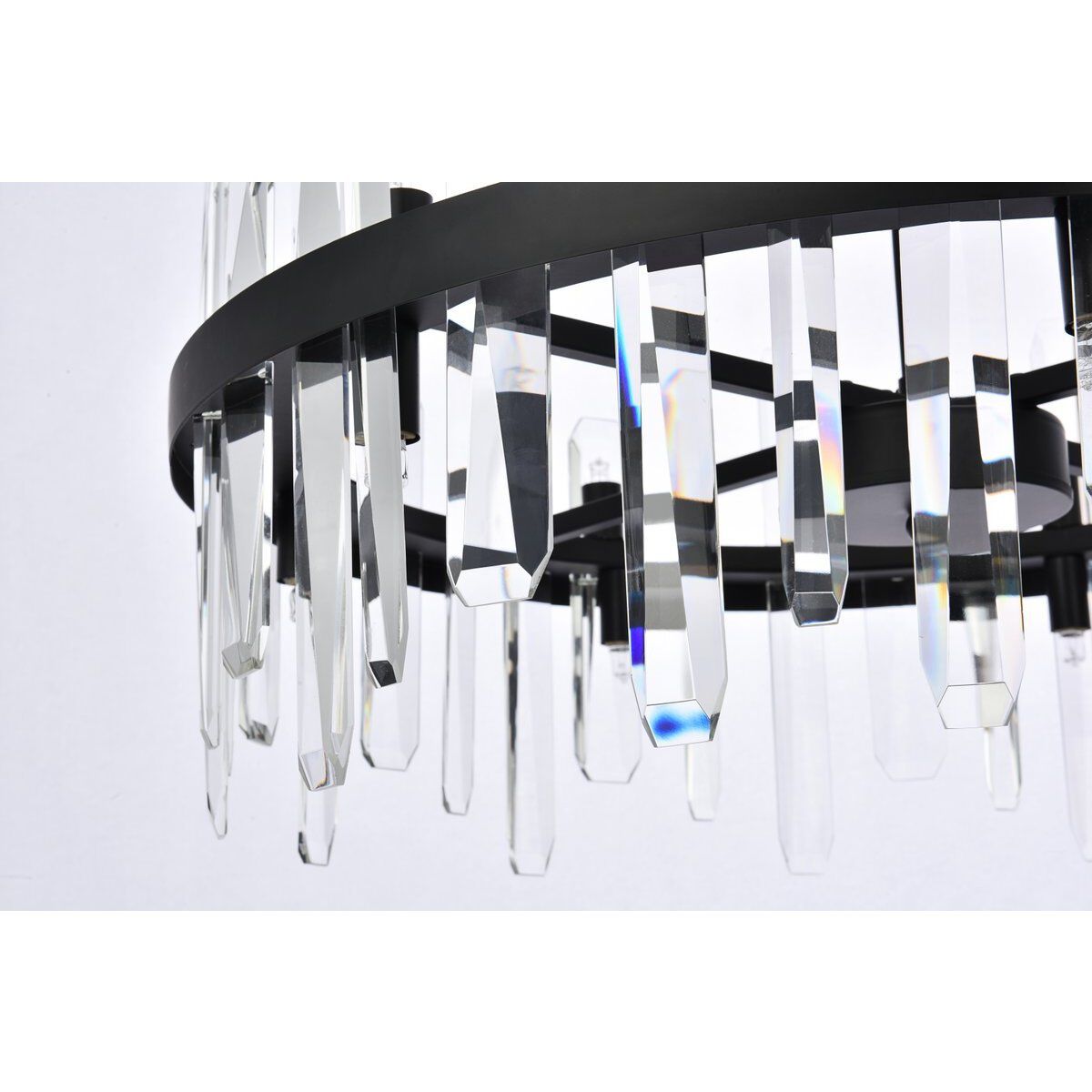 Serena 14 Light 25 inch Black Pendant Ceiling Light