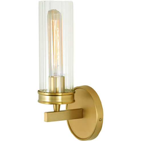 Hamilton 1 Light 5 inch Satin Brass Wall Sconce Wall Light