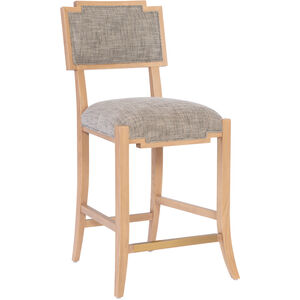 Melanie 42 inch Blonde Ash Wood/Brass Counter Stool