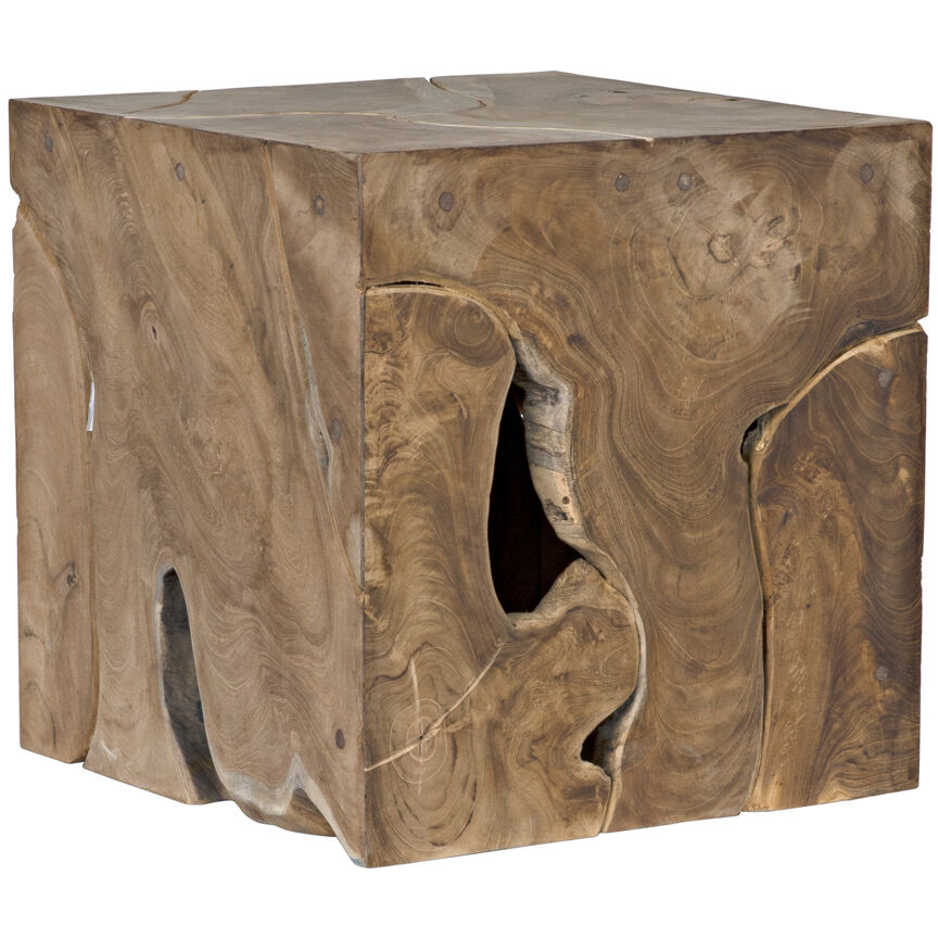 Vert 16 X 16 inch Clear Coat Satin Side Table