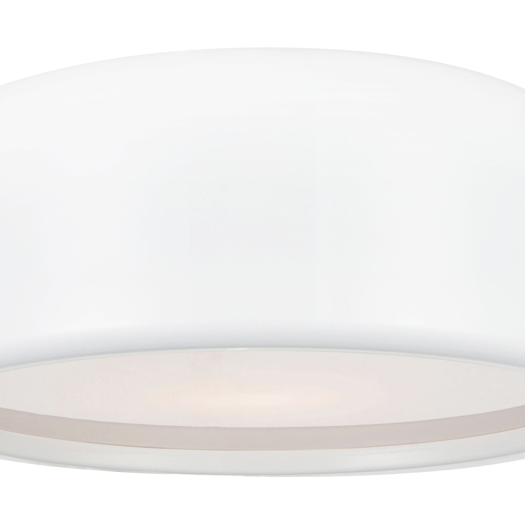 Campton 3 Light 19 inch White Drum Shade Flush Mount Ceiling Light