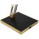 Sauvity 20.25 inch 18.00 watt Soft Brass and Coal Table Lamp Portable Light