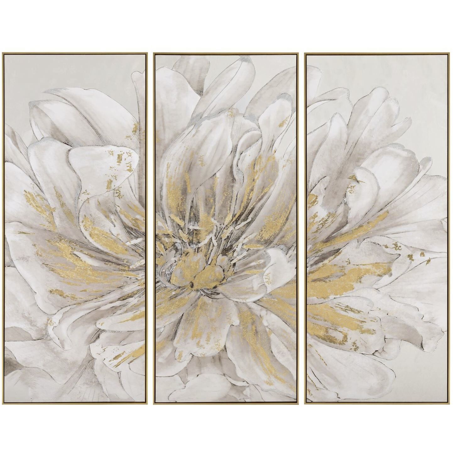 Thomas Hazelhurst's Small Pristine Petals Wall Decor, Set of 3