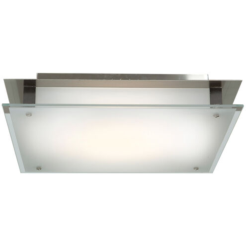 Vision LED 16 inch Brushed Steel Flush Mount Ceiling Light, Also available in 277v (not Energy Star)
