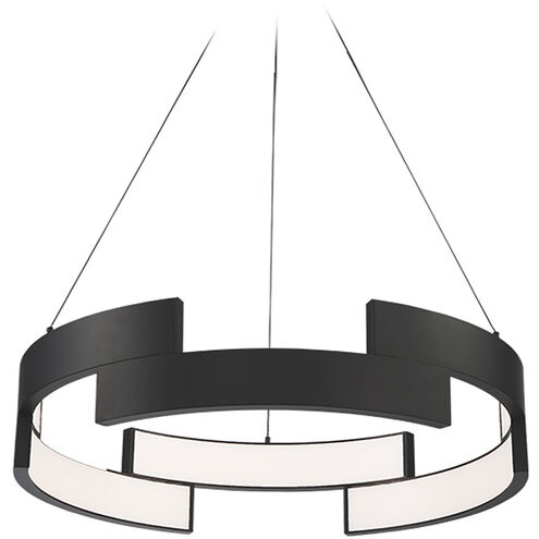 Trap LED 27 inch Black Pendant Ceiling Light, dweLED