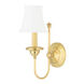 Yorktown 1 Light 5.5 inch Aged Brass Wall Sconce Wall Light