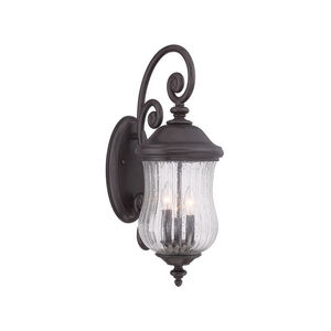 Bellagio 3 Light 24 inch Black Coral Exterior Wall Mount